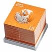 2024 3D Calendar DIY Earth Timepiece Calendar 2024 Desk Calendar Desktop Tear Away Calendar Sculpture Non-sticky Artsy Pads for Home Office School (Orange)