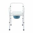 Commode Shower Chair 3 In 1 Toilet Seat Wheelchair Bathroom Bedside Adjustable Seating Folding With Arms