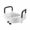 5 Inch Raised Toilet Seat Elevated Riser For Assisted Living Handicap With Arm Rests Arms Fits Most Toilets Aluminum