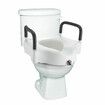 5 Inch Raised Toilet Seat Elevated Riser For Assisted Living Handicap With Arm Rests Arms Fits Most Toilets Aluminum