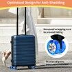 8pcs Luggage Wheels Protector Cover DIY Colorful Silicone Trolley Case Silent Caster Sleeve Reduce Noise Suitcase Wheels Cover Color Pink And Blue