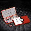 Pokeball - Nintendo Switch Game Case with 24 Game Holder Slots and 24 SD Micro Card Slots for Nintendo Switch/Lite/OLED,Cartoon Games Storage Box