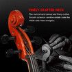 Full Size 4/4 Cello Instrument Beginner Student Cellist Musical Outfits High Lustre Varnish Solid Wood Bridge Strings Bow with Carrying Case