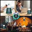 Mosquito Killer Lamp Fly Zapper Bug Mozzie Insect Deterrent Repellent Catcher Trap LED Light Rechargeable Battery Electric Portable USB Green