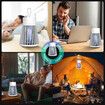 Mosquito Killer Zapper Lamp Fly Bug Mozzie Insect Repellent Deterrent Catcher Trap LED Light Electric Rechargeable Portable USB Battery Grey