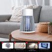 Mosquito Killer Zapper Lamp Fly Bug Mozzie Insect Repellent Deterrent Catcher Trap LED Light Electric Rechargeable Portable USB Battery Grey