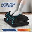 Under Desk Foot Rest Office Foam Footstool Feet Pillow Cushion Pouffe Stand Ergonomic Adjustable Elevation Support Black