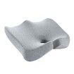 Memory Foam Seat Cushion Chair Seating Sitting Sit Upright Pillow for Car Wheelchair Kitchen Dining Gaming Home Office Truck Grey