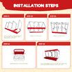 3 Hole Chicken Nesting Box Hen Roll Away Laying Boxes Chook Nest Brooder Poultry Egg Coop Roost Perch Galvanised Steel Plastic with Vents Lid