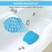 Shower Foot Scrubber Mat with Non Slip Suction Cups, Cleans, Smooths, XL Larger Size