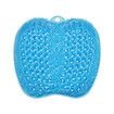 Shower Foot Scrubber Mat with Non Slip Suction Cups, Cleans, Smooths, XL Larger Size