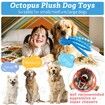 Squeaky Dog Toys for Large Dogs Plush Dog Toys Octopus Stuffed Dog Toys for Indoor Play(Blue)