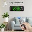 13 In Large LED Digital Wall Clock with Date and Temperature for Living Room Office Decor