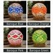 Baroque Nightlight Romantic Free Bohemian Creative USB Rechargeable Bedroom Decor Table Lamp Decorative Glass Lamp Kids Gift Color Orange