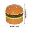 Hamburger Night Light Rechargeable LED Nursery Night Lights Portable Cute Night Stand Lamp With Pencil Sharpener Kawaii Desktop