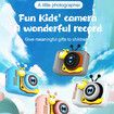 Kids Camera HD 1080P Children Sports Camera 2.0 Inch IPS Screen Dual Camera Mini Camera Christmas Birthday Gifts For 3-12 Boys Girls Color Yellow