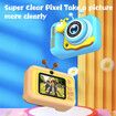 Kids Camera HD 1080P Children Sports Camera 2.0 Inch IPS Screen Dual Camera Mini Camera Christmas Birthday Gifts For 3-12 Boys Girls Color Yellow