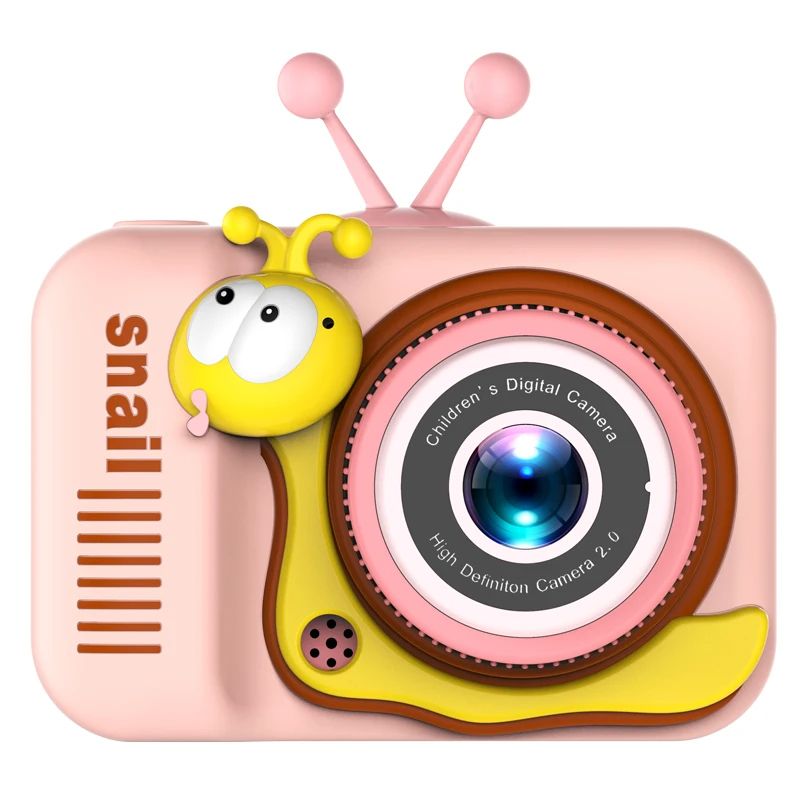 Kids Camera HD 1080P Children Sports Camera 2.0 Inch IPS Screen Dual Camera Mini Camera Christmas Birthday Gifts For 3-12 Boys Girls Color Pink