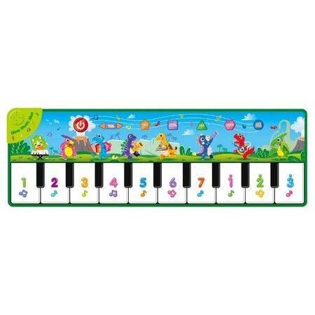 Dinosaur Theme Foldable Musical Toys, Learning Floor Mat with Instrument Sounds-Touch Play for Early Education, Birthday Gifts for Baby Boys Girls