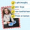 BLue-Bilingual Spanish English Learning Small Laptop Toy with Screen,Educational Computer to Learn Alphabet ABC,Numbers,Words,Spelling,Maths,Music.