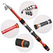 Telescopic Fishing Rod, Adjustable Spinning Fishing Rods for Saltwater Freshwater Fishing