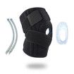 Black - Knee Brace with Side Stabilizers & Patella Gel Pads for Knee Support(1 pack)