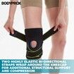 Green - Knee Brace with Side Stabilizers & Patella Gel Pads for Knee Support(1 pack)