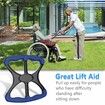 BLue - Lift Assists Standing Aid-Handicap Bar with No-Slip Grip Handles, Portable Lift Aid to Transfer Elderly, Senior, Patient or Disabled Assists