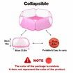 Small Animals C&C Cage Tent,Breathable & Transparent Pet Playpen Pop Open Outdoor/Indoor Exercise Fence,Portable Yard Fence for Guinea Pig,Rabbits,Hamster,Chinchillas and Hedgehogs (Pink)