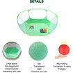 Small Animals C&C Cage Tent,Breathable & Transparent Pet Playpen Pop Open Outdoor/Indoor Exercise Fence,Portable Yard Fence for Guinea Pig,Rabbits,Hamster,Chinchillas and Hedgehogs (Green)