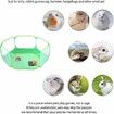 Small Animals C&C Cage Tent,Breathable & Transparent Pet Playpen Pop Open Outdoor/Indoor Exercise Fence,Portable Yard Fence for Guinea Pig,Rabbits,Hamster,Chinchillas and Hedgehogs (Green)