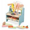 Mini Tool Bench Set Wooden Tool Workbench Construction Workshop Pretend Play Gift for 3+ Year Old Boys Girls