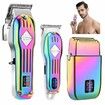 Electric Hair Trimmer Barber Cordless Full Set And Trimmer Set  Rechargeable Hair Beard LED Display for Men