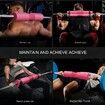 3 in 1 Exercise Kit with Mattress Bar Hip Thrust Anklets Exercise Weight Elastic Bands Resistance for Exercises Fitness Pink