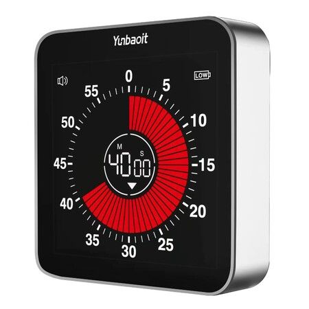 Pro Digital Rechargeable Visual Timer with 3.4 Inches Colored Screen, Countdown up Timer for Kids or Adults,