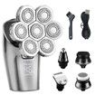 7- Head Shavers 5-in-1 Electric Head Razors for Men Shaver Rechargeable  Electric Portable Travel Shaver Hair Trimmer