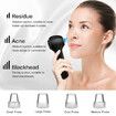 Facial Cleansing Brush, Rechargeable Face Scrubber for Exfoliating, Massaging and Deep Pore Cleansing Black