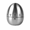 Egg Kitchen Timer Stainless Steel Mechanical Rotating Alarm 60 Minutes Count Down Timer for Cooking Learning