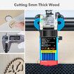 Laser Engraver Cutter Engraving Cutting Machine for Wood Acrylic Paper Leather Etching Marking Etcher 40W High Precision