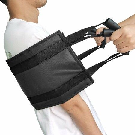 80*23cm Padded Bed Transfer Nursing Sling for Patient, Elderly Safety Lifting Aids Home Bed Assist Handle Back Lift Mobility Belt for Patient Care