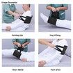 80*23cm Padded Bed Transfer Nursing Sling for Patient, Elderly Safety Lifting Aids Home Bed Assist Handle Back Lift Mobility Belt for Patient Care