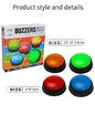 Learning Resources Answer Buzzers, Set of 4 Assorted Colored Buzzers, Game Show Buzzers, 3-1/2in, Multicolor, Ages 3+
