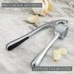 Premium Garlic Press, Garlic Mincer Set of 3 with Silicone Roller Peeler and Cleaning Brush