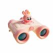 8x25 HD Optical Glasses Binocular 8X Zoom Magnification for Kids Telescope Gift Toys Adjustable Pupil Distance(Pink)