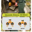 8x25 HD Optical Glasses Binocular 8X Zoom Magnification for Kids Telescope Gift Toys Adjustable Pupil Distance(Yellow)