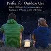 Rechargeable LED Lamp, 2000mAh Dimmable Multifunctional Portable Light, Bedside Lamp for Bedroom Living Room Outdoor Office Camping