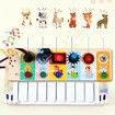 Piano with LED Lights Children's Electronic  Switch Busy Board, Hearing Exercise, Music Enlightenment Montessori Educational Toy