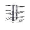 Pots and Pans Organizer for Cabinet, 8 Tier Pot Rack with 3 DIY Methods, Adjustable Pan Organizer Rack for Cabinet, Pot Organizer for Kitchen Organizers