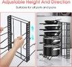 Pots and Pans Organizer for Cabinet, 8 Tier Pot Rack with 3 DIY Methods, Adjustable Pan Organizer Rack for Cabinet, Pot Organizer for Kitchen Organizers
