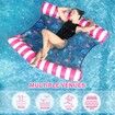 Hammock Pool Floats, 1 or 2 Person Inflatable Swimming Rafts Floats Mat 120 x 130 cm Pink